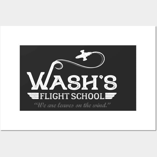 Wash's Flight School Wall Art by NinthStreetShirts